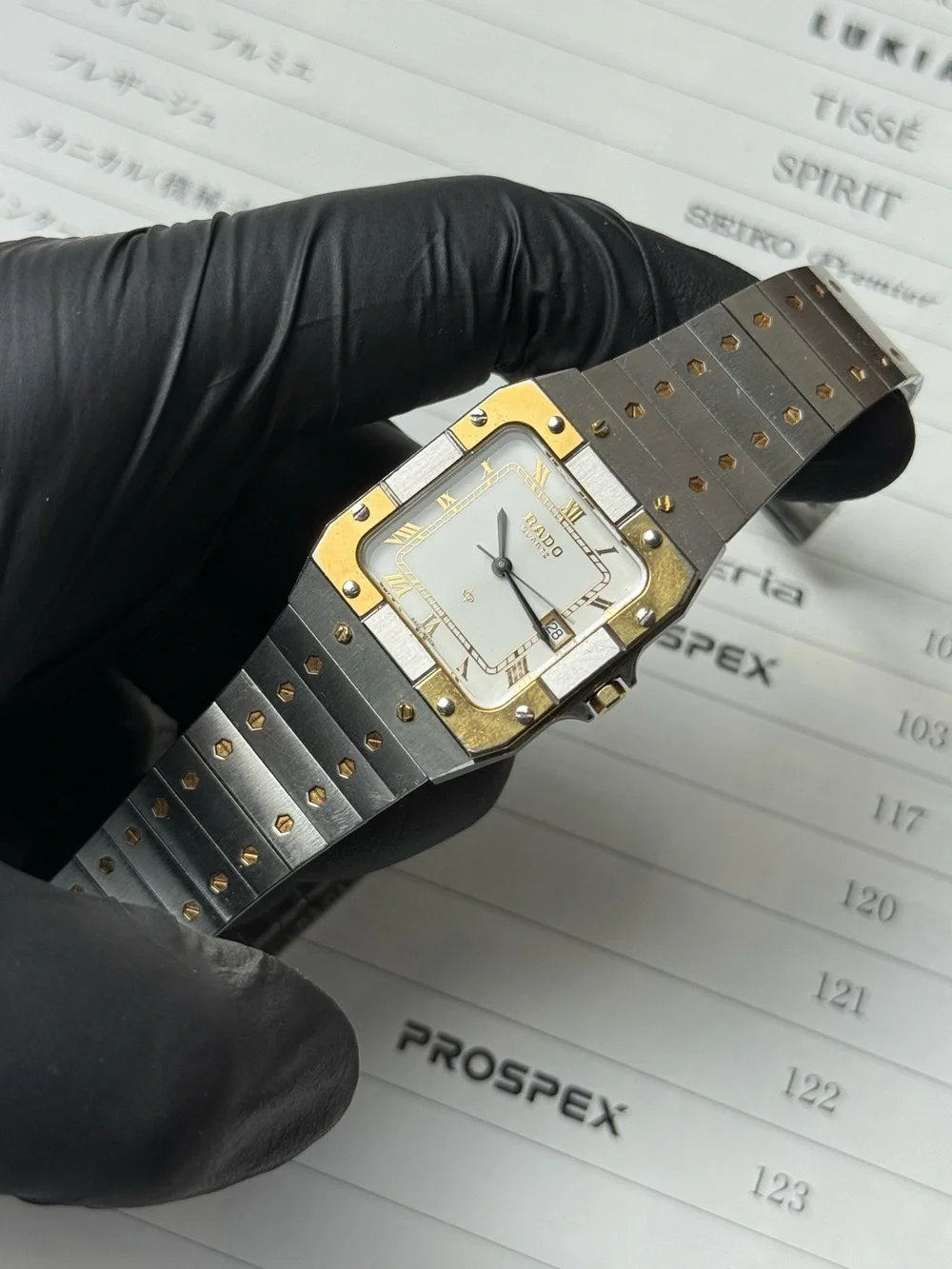 Vintage 1980s Rado DiaStar 129.9001.4 Men’s Watch [Santos Homage]